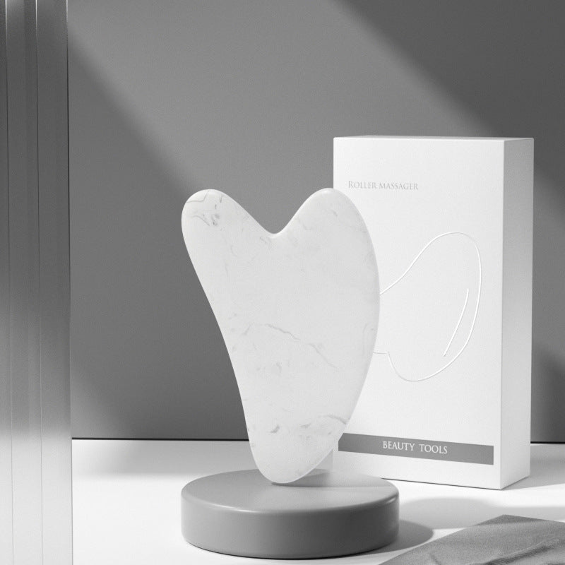 Rose Quartz Facial Roller and Gua Sha Glow Set