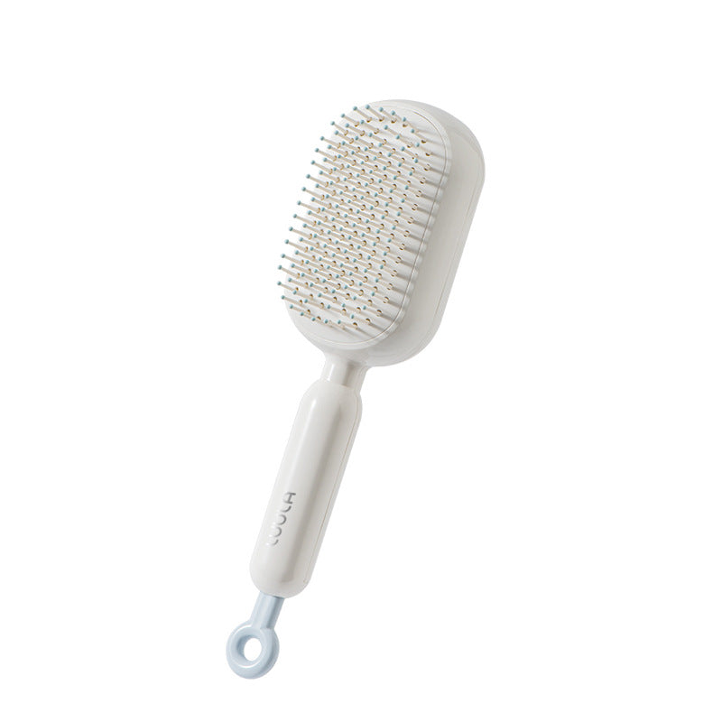 Self Cleaning Detangling Hair Brush Set of 2 Painless Retractable Bristles