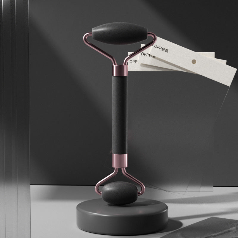 Rose Quartz Facial Roller and Gua Sha Glow Set