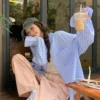 Ginham Long Sleeve Shirt Yellow/ Blue