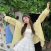 Ginham Long Sleeve Shirt Yellow/ Blue