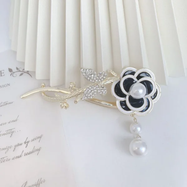 B.webp Tassel Twist Hair Clip Back Head Simple One-word Clip B