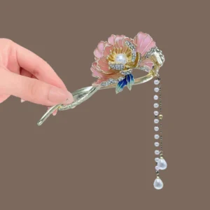 D.webp Tassel Twist Hair Clip Back Head Simple One-word Clip D